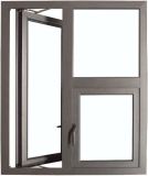 New Design Customized Aluminum Casement Glass Window with Fixed Window (ACW-067)
