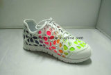 Lady Kpu Rubber with Diamond and Mesh Lining Soft Outsole Sneaker