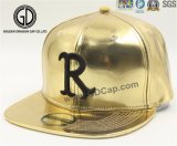 2018 High Quality Cool Shiny Golden Snapback Cap with 3D Embroidery Gold