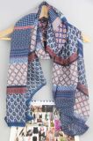 Pirnted Polyester Boho Scarf for Women Fashion Accessory Ladies Shawl