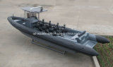 China Aqualand 36feet 11m Fiberglass Rigid Inflatable Motor Boat/Rib Military Patrol Boat/Rescue Diving Boat (RIB1050)