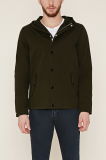Men Snap-Button Hooded Casual Cotton Jacket