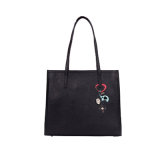 New Fashion embroidery Ladies Bag PU Tote Handbag Wzx1090