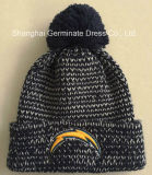 100%Acrylic Knitting Hat with 3D Embroidery for Sport Club (HJB108)