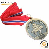 Custom Silver 3D Metal Jiu-Jitsu Medal for Souvenir