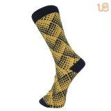 Men's Fashion Yellow Plain Causal Socks