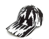 Custom Zebra Pattern Abstractlong Brim Bill Cap and Hat