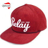 3D Embroidery Corduroy Snapback Hats Red