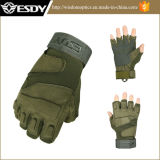 Hunting Half-Finger Fingerless Airsoft Army Military Hiking Gloves Green Color