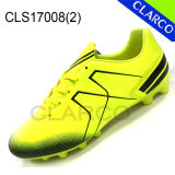 PU Leather Men Football Outdoor Shoes with TPU Sole