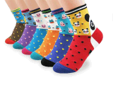 Custom Fashionable Cartoon Jacquard Sock in Various Designs and Sizes