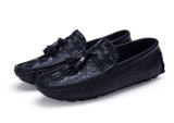 New Style Alligator Pattern Flat Men Shoes with Tassels (DD 16)