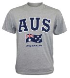 Elastic Neckline Australia Men's Cotton T-Shirts