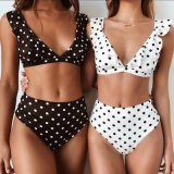 2018 New Black and White DOT Swimwear