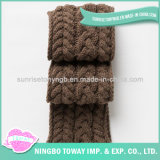 Customized Acrylic Cotton Design Crochet Neck Long Scarf