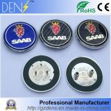 68mm Carbon Fiber Hood and Rear Car Logo Saab Emblem Badge