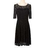 Hollow out Lace Dresses 2017 Chiffon Dresses Women Summer Style