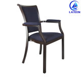 Production Comfortable Cushion Hotel Dining Room Chair with Armrest