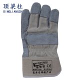 Grey Short Welding Safety Cowhide Gloves Leather Working Gloves