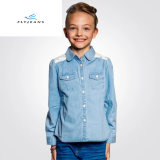 New Style Leisure Navy Blue Denim Shirt for Girls by Fly Jeans