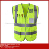 High Visibility 100% Polyester Protective Vest Clothes (W388)