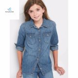 New Style Soft Cotton Slender Girls' Long Sleeve Denim Shirt by Fly Jeans