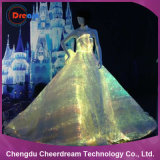 RGB Optical Fiber Lighting Wedding Dress for Women