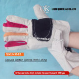 K-92 Canvas Working Safety Cotton Gloves with Cotton Lining