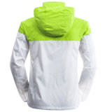 Men's Lightweight Color Contrast Packable Sport Outdoor Hooded Jacket