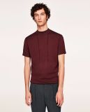 High Neck and Short Sleeves Tshirt