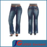 Plus Size Straight Jeans Fat Women Trousers (JC1371)