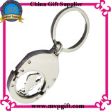 Customized Metal Key Chain with Trolley Coin Keyring