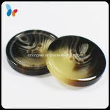 Custom Round 4 Holes Polished Resin Button for Fashion Coat