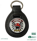 Custom Promotion Leather Keychain with Stamped Logo