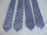 Calssic Light Purple Colour Yarn Dye Necktie (