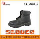 Black Action Leather Goodyear Welt Safety Shoes RS049