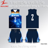 2017 Basketball Uniform Healong Free Design Quick Dry Sublimated Create Basketball Jersey