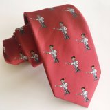 Custom High Quality Silk Woven Logo Tie (L024)