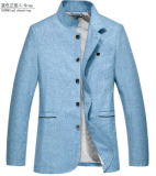 Wholesale OEM Spring/Autumn Fashion Single-Breasted Men's Linen Jacket