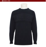 Men's Yak Knitted Round Neck Long Sleeve Pullover Sweater for Autumn