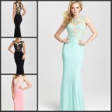 Chiffon Cocktail Gowns Lace Colorful Party Prom Evening Dress Mj6428