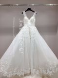Aolanes Plain Lace Mermaid Strapless Wedding Dress 010501