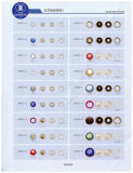 Snap Buttons for Clothing/Garment/Shoes/Bag/Case (size: 7.5mm to 21mm)