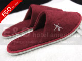 High Quality Cotton Close Toe Hotel Slipper with Embroidery Logo