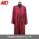 Custom Design Maroon Shiny Graduation Gown