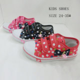 New Style Low Price Child Magic Tape Canvas Shoes (HH1010-12)