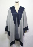 Lady Fashion Striped Acrylic Knitted Winter Warm Shawl (YKY4488)