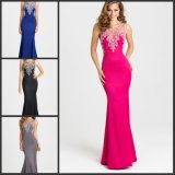 Sheer Jewelry Party Formal Gowns Mermaid Bridesmaid Evening Dresses Mj16428