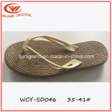Ladies Flip Flops PVC Upper Sandals with Rope Sole