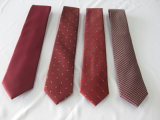 Fashion Red Colour Dotty Design Men's Micro Poly Necktie